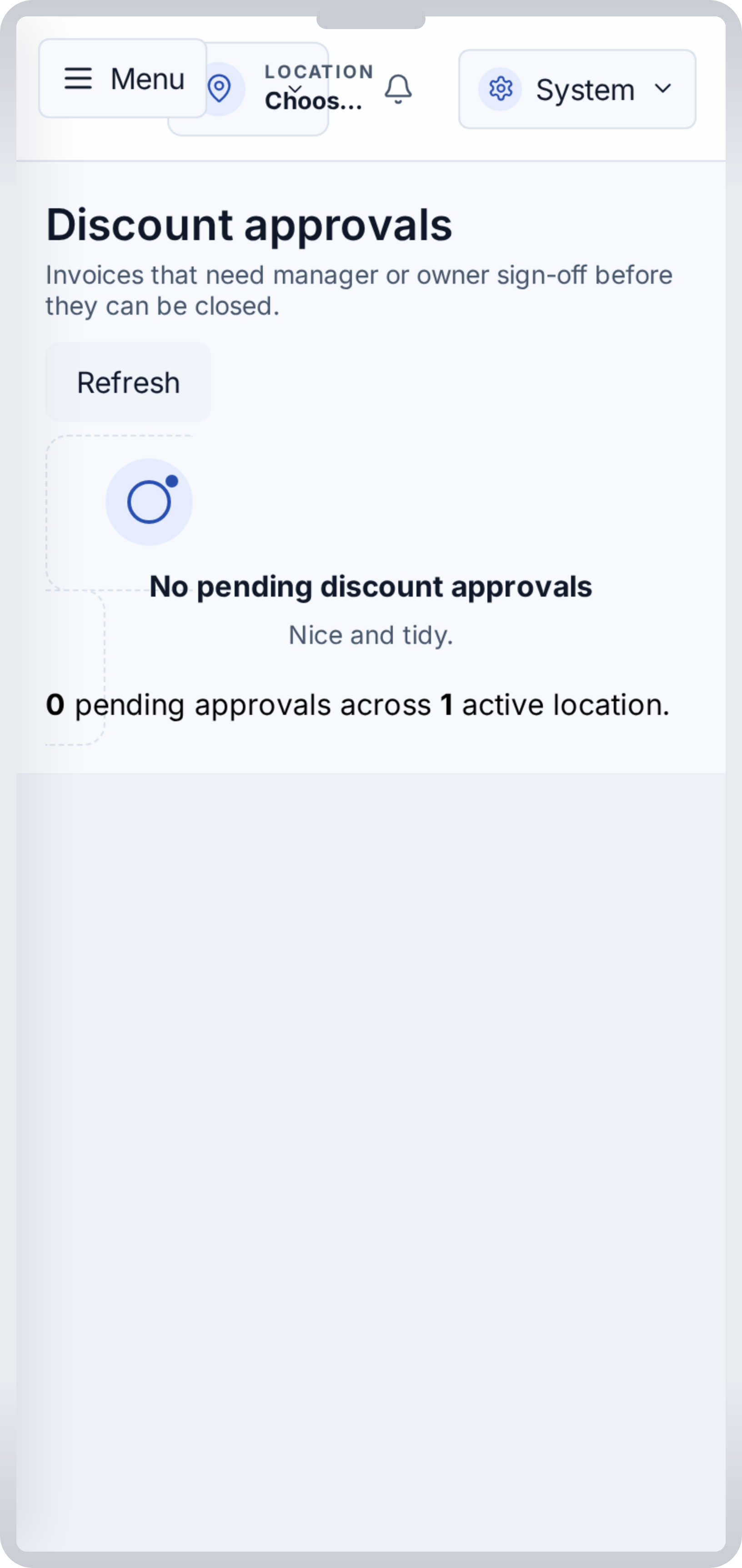 Operations and approvals